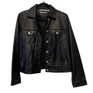 Tommy Hilfiger Black Leather Jacket
